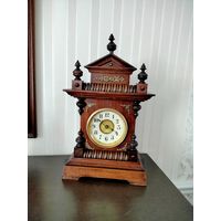 Антикварные Часы будильник Junghans Германия. Клеймо 1913 г.