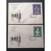 Польша 1956 Три КПД с полной серией марок "Неделя музеев" (спецгашение) Mi.990-992 каталог 10.00 евро