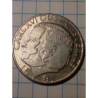 1 крона Швеция 1981 год