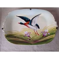 Антикварное фарфоровое блюдо Limoges начало XX века (около 1900-х годов)