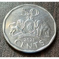 Эсватини (Свазиленд) 50 центов, 2021     ( 2-7-2 )