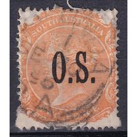 191.Aust. Великобритания. Австралийские штаты. Южная Австралия. Служебные. Виктория. Стандарт. Надпечатка O. S. 1894 г. 2p. Mi.#32A.