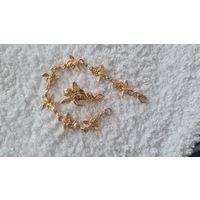 Винтажный браслет и брошь пин в виде ангелов