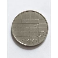 Нидерланды 1 гульден 1988