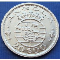Ангола. 20 эскудо 1952 год  KM#74  Тираж: 1.002.999 шт