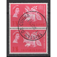 Тристан да Кунья /Tristan da Cunha 1963  сцепка Used