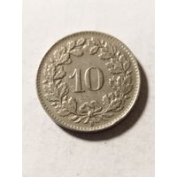 Швейцария 10 раппен 1949