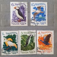 Марки птицы заповедники 1976 СССР