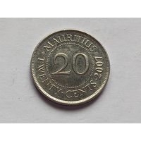 Маврикий 20 центов 2007 г.