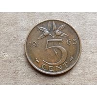 Нидерланды 5 центов, 1965г. (D-107)