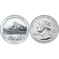 5 унций серебро 999  (квотер 2010 года) -  Национальный заповедник Маунт-Худ