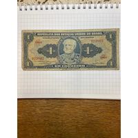 Бразилия 1 крузеиро образца 1954-1958 года-1001