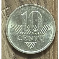 10 Центов Литва 2007г.