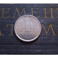 1 пфенниг 1989 (A) Германия ГДР #01 aUNC