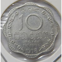 Шри-Ланка 10 центов 1978 г
