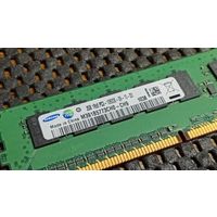 Память оперативная UDIMM ECC DDR3 Samsung M391B577DCH0-CH9,  2GB, 1Rx8, PC3-10600E-09-10-D0