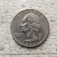 1/4 доллара (квотер) 1996(Р) года США.