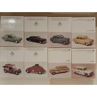 Мини-открытки визитницы 8 шт.одним лотом