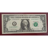 Торг! 1 доллар США 2017 года со звездой (банкнота замещения)