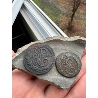 Набор медных монет Екатерины 2