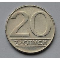 Польша, 20 злотых 1990 г.