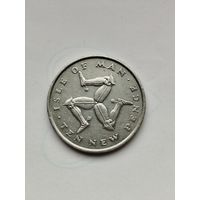 10 пенсов Елизавета 2. О. Мэн