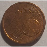 Монеты. Европа. Италия 2 евро цента 2002 г.