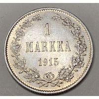 1 марка Финляндия в составе Российской Империи.  Штемпельный блеск ,золотистая патина. Красавица