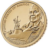 1 доллар 2025 года США. Рэй Монтегю (Арканзас). Американские инновации. UNC двор P