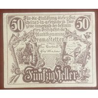 Нотгельды Австрия Грамаштеттен 50 геллеров 1920 год
