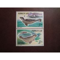 ФАРЕРСКИЕ ОСТРОВА 1992 г.Серый тюлень и обыкновенный тюлень./п/