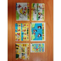 Вкладыши FIX & FOXI ML, 1982, Ok big babaloo. Лот 6 шт. Состояние на фото.