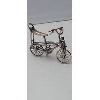 Статуэтка велосипед, серебро,винтаж, Европа