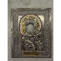 Оклад иконы Владимирской Богоматери. ЭМАЛИ. Распродажа коллекции!!!