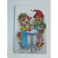 Юкнюте поздравительная открытка 1989  10х15 см