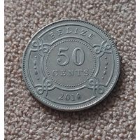 Белиз 50 центов, 2010 Елизавета II aUNC
