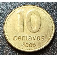 Аргентина 10 сентаво, 2008    ( 1-3-1 )