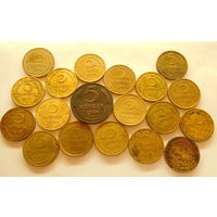 ПОГОДОВКА!!! 5 копеек 19 шт.(1924, 26, 28, 29, 30, 31, 32, 36, 38, 40, 46, 48, 49, 50, 52, 53, 55, 56, 57г.)всё вместе, одним лотом