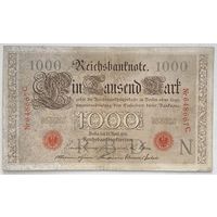 Германия 1000 марок 1910 г. Красная печать