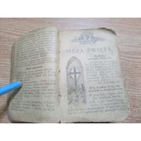 Карманный молитволов песенник 1927г на польском,кожаный переплет