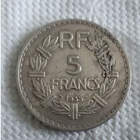 Франция 5 франков, 1935 (14-1-20)