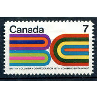 Канада - 1971г. - Столетие вступления Британской Колумбии в Конфедерацию - 1 марка - полная серия, MH [Mi 485]. #3-WB-90-A-2