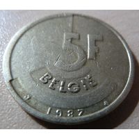 5 франков 1987 BELGIE