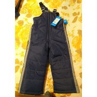 Полукомбинезон утепленный для девочки, р.92-56-51, синий, новый