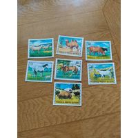 Монголия серия марок 1971 г. Фауна.