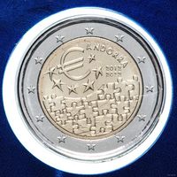 2 евро 2022 Андорра 10 лет Денежно-Кредитного соглашения между Андоррой и ЕС BU