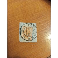 1889 Россия Загорский 57 гашение Полтава герб (4-3)