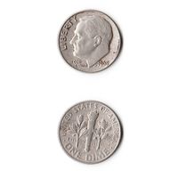 США 10 центов 1969  года