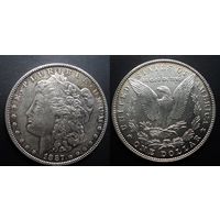США 1 доллар 1887 "Доллар Моргана", серебро