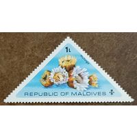 Мальдивы 1975. Кораллы рода Phyllangia или чашечный коралл